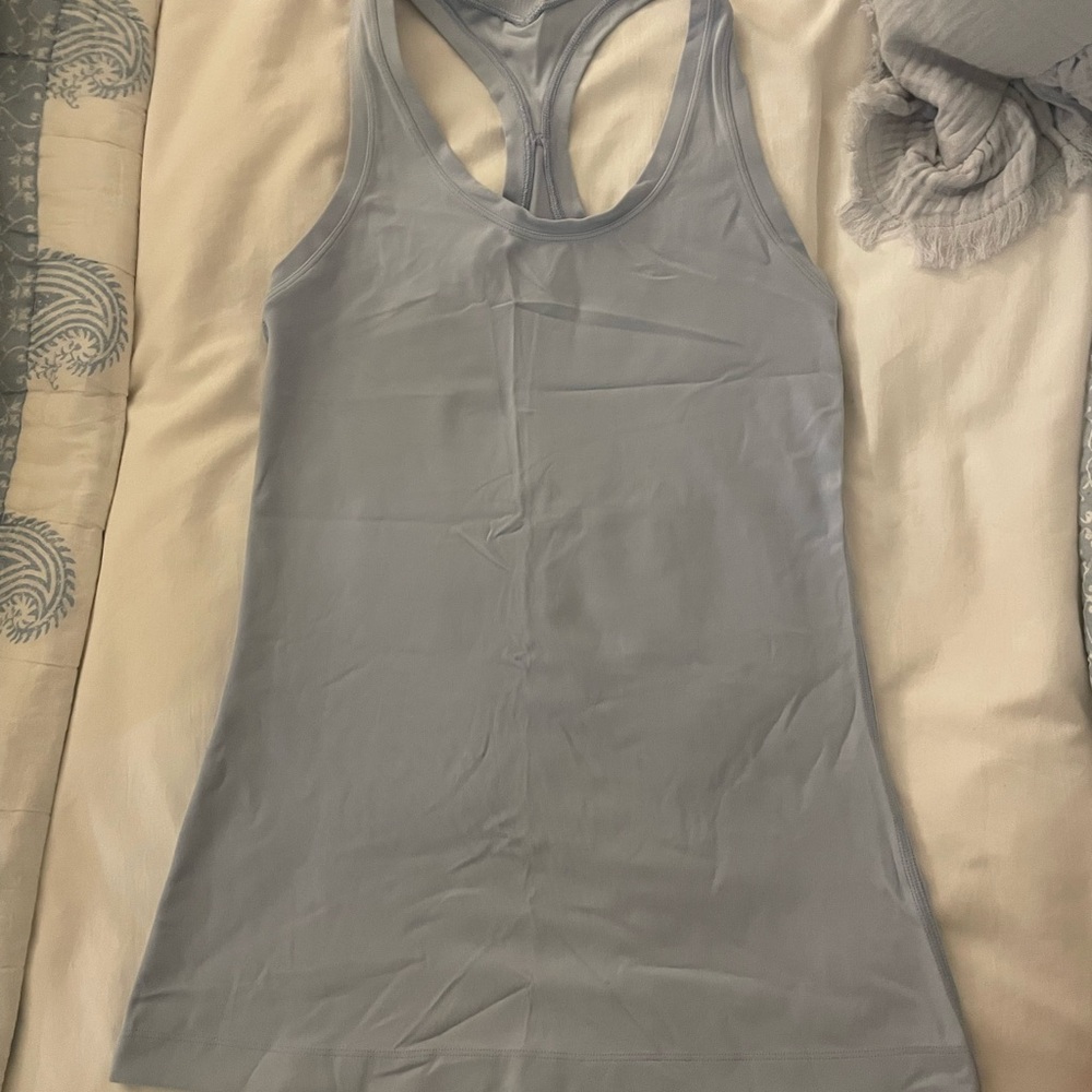 Lululemon linen blue nulu racerback tank